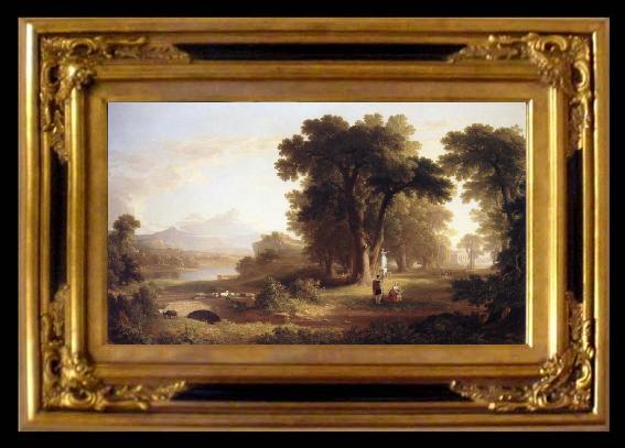 framed  Asher Brown Durand The Morning of Life, Ta010